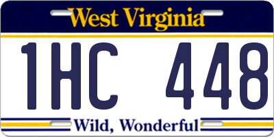 WV license plate 1HC448