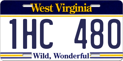 WV license plate 1HC480