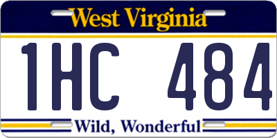 WV license plate 1HC484