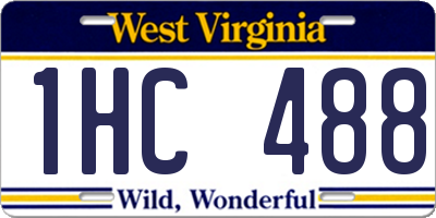 WV license plate 1HC488