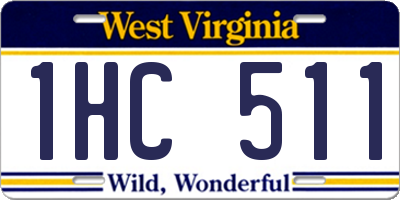 WV license plate 1HC511