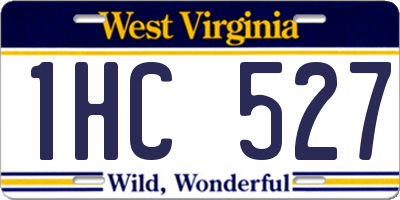 WV license plate 1HC527