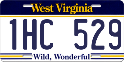 WV license plate 1HC529