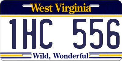 WV license plate 1HC556