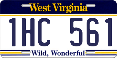 WV license plate 1HC561