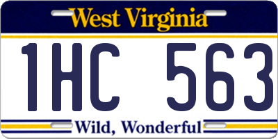 WV license plate 1HC563