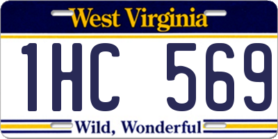 WV license plate 1HC569