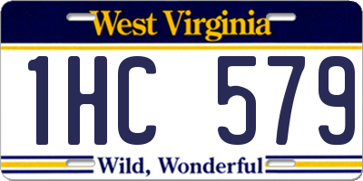 WV license plate 1HC579