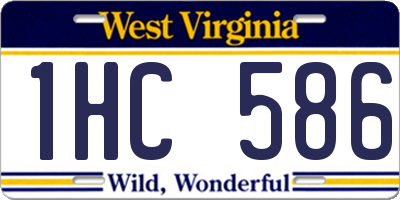 WV license plate 1HC586