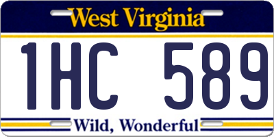 WV license plate 1HC589