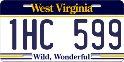WV license plate 1HC599
