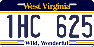 WV license plate 1HC625