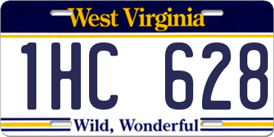 WV license plate 1HC628