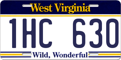 WV license plate 1HC630