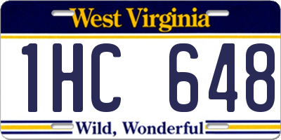 WV license plate 1HC648
