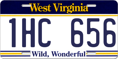 WV license plate 1HC656