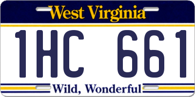 WV license plate 1HC661