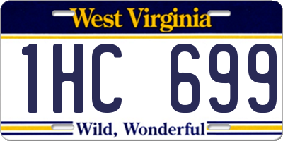 WV license plate 1HC699