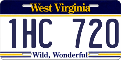WV license plate 1HC720