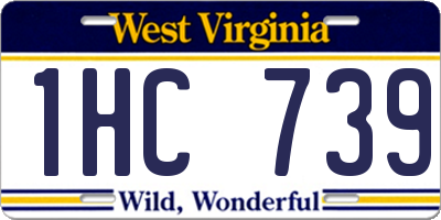 WV license plate 1HC739