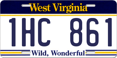 WV license plate 1HC861