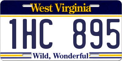WV license plate 1HC895