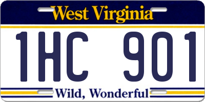 WV license plate 1HC901