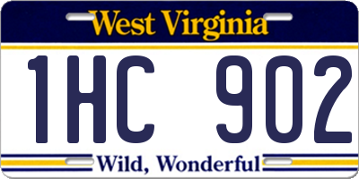 WV license plate 1HC902