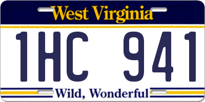 WV license plate 1HC941