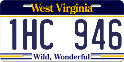 WV license plate 1HC946
