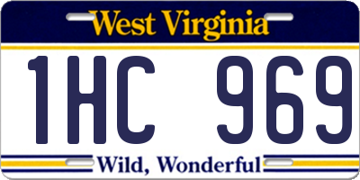 WV license plate 1HC969