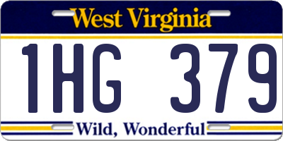 WV license plate 1HG379
