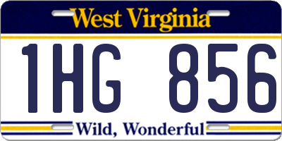 WV license plate 1HG856