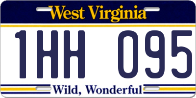 WV license plate 1HH095