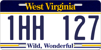 WV license plate 1HH127