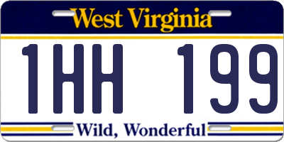 WV license plate 1HH199