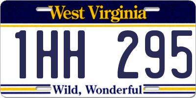 WV license plate 1HH295