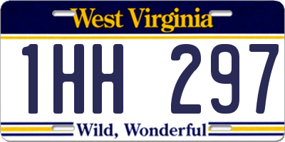 WV license plate 1HH297