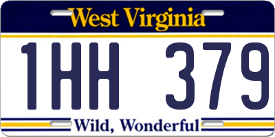 WV license plate 1HH379
