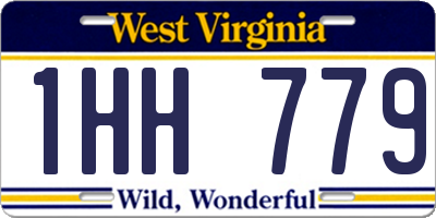 WV license plate 1HH779