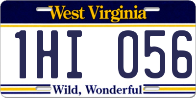 WV license plate 1HI056