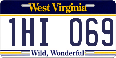 WV license plate 1HI069