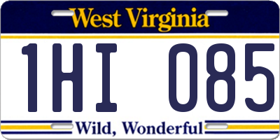 WV license plate 1HI085