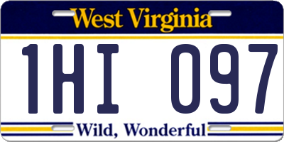 WV license plate 1HI097