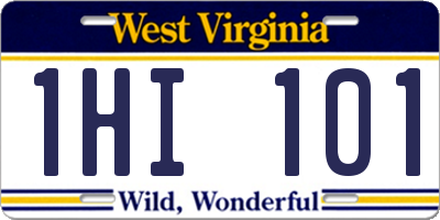 WV license plate 1HI101