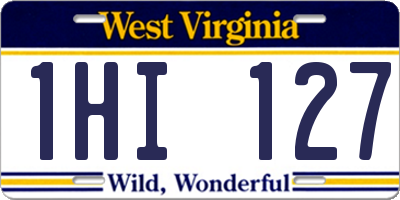 WV license plate 1HI127