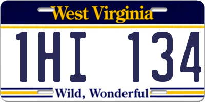WV license plate 1HI134