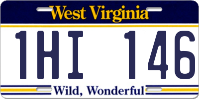 WV license plate 1HI146