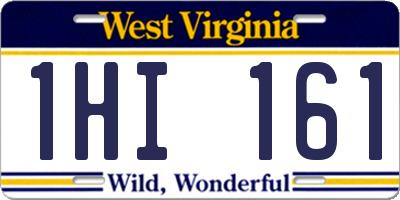WV license plate 1HI161