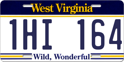 WV license plate 1HI164